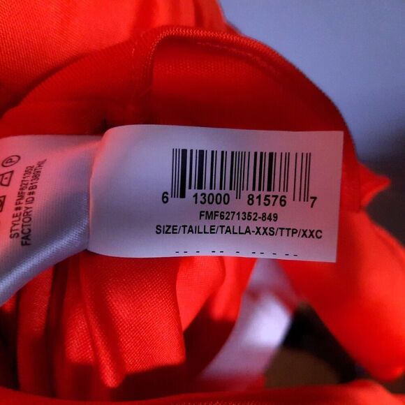 BCBG Max Azria Asymmetrical Bodycon Cutout Dress Red-Orange Shimmer Size XXS - Picture 15 of 16